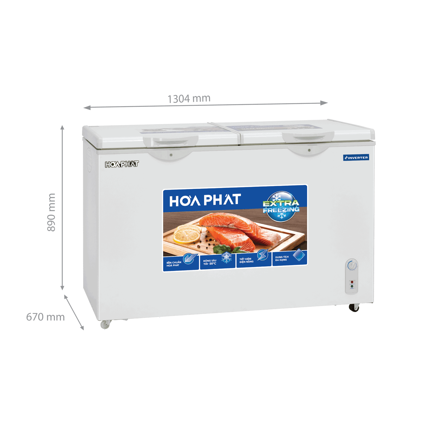 Tủ bảo quản 1 ngăn Hòa Phát Inverter 352L HPF- AD8352